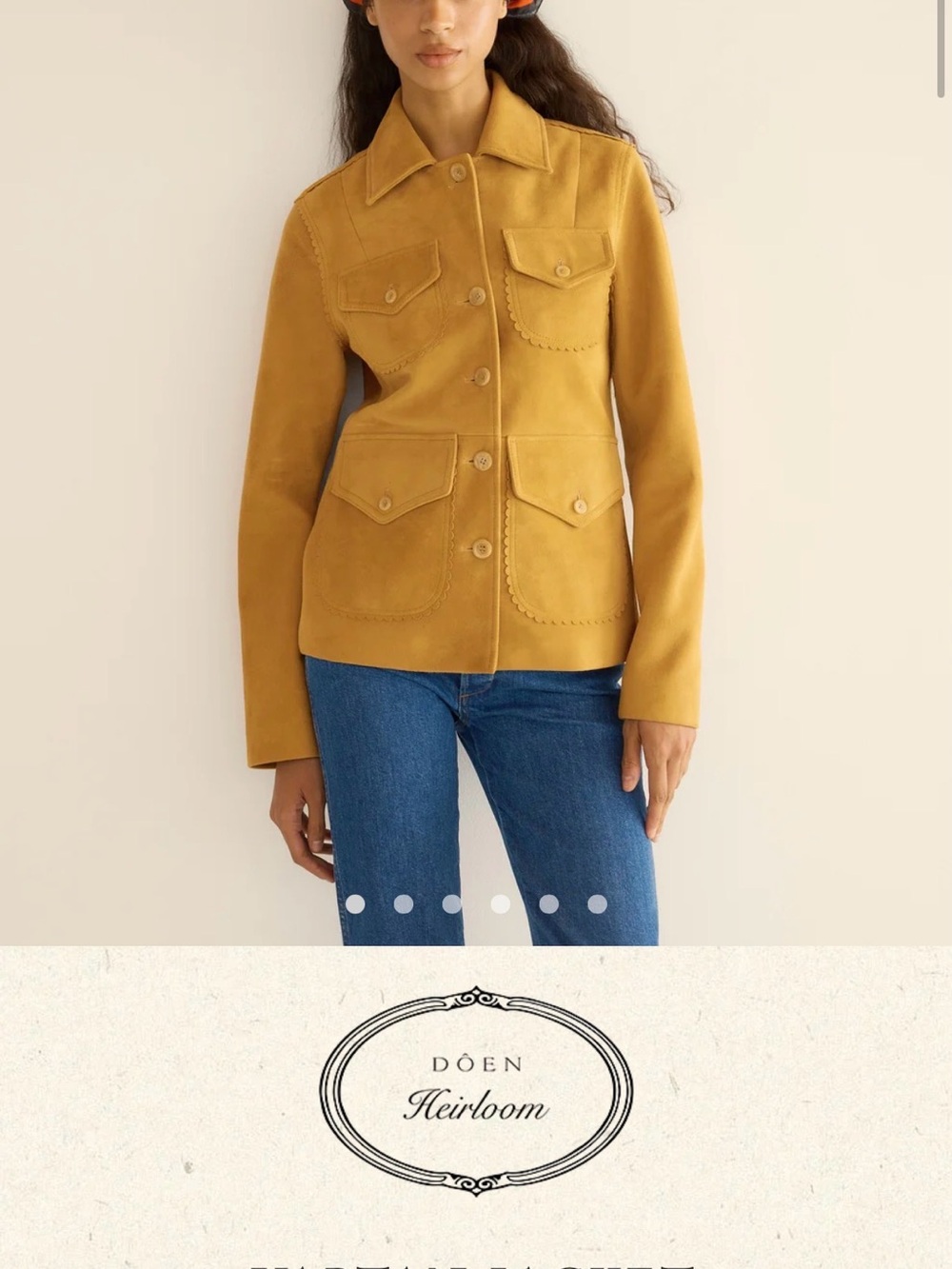 Doen vartan suede jack xs